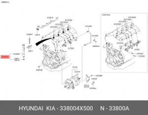 Распылитель 338004X500 HYUNDAI KIA