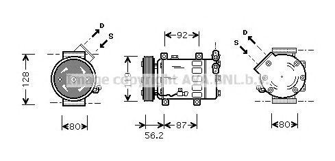 Компрессор, кондиционер CNK214 AVA