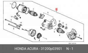 Стартер 31200P03901 HONDA