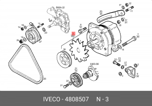 Генератор 4808507 IVECO