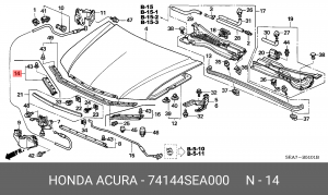Деталь 74144SEA000 HONDA