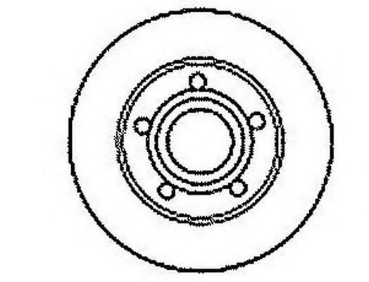 Тормозной диск 561247B BENDIX JURID