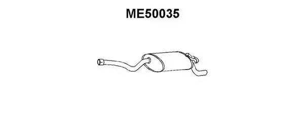 Глушитель выхлопных газов конечный ME50035 VENEPORTE