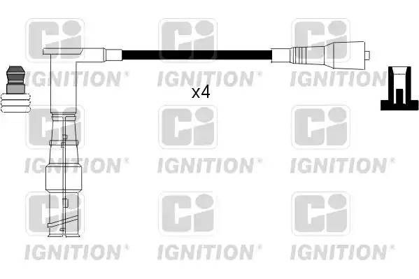 Ккомплект проводов зажигания XC858 QUINTON HAZELL