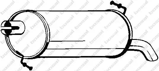 Глушитель выхлопных газов конечный 233-509 BOSAL