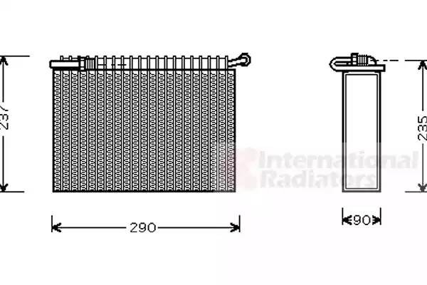 Испаритель, кондиционер 7300V006 VAN WEZEL