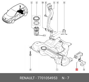 Деталь 7701054953 RENAULT