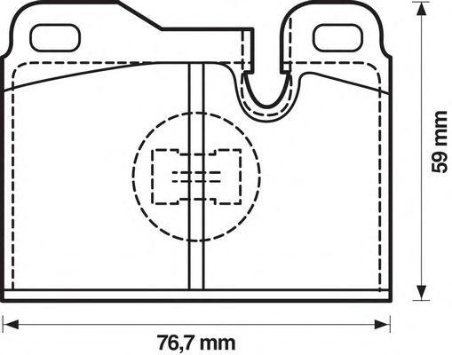 Комплект тормозных колодок, диско 571354B BENDIX JURID