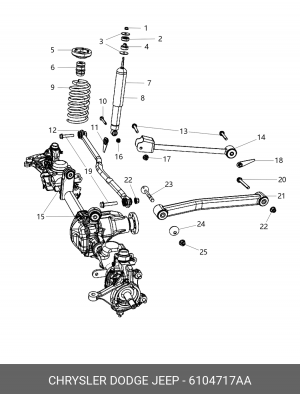 Гайка 6104 717AA CHRYSLER