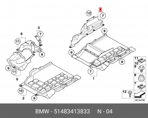 Теплоизоляция 51 48 3 413 833 BMW