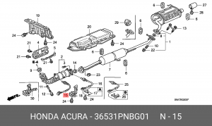 Лямбда-зонд 36531PNBG01 HONDA