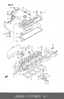 Головка блока цилиндров 11111-78E10 SUZUKI