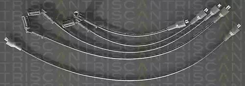Ккомплект проводов зажигания 88607259 TRISCAN