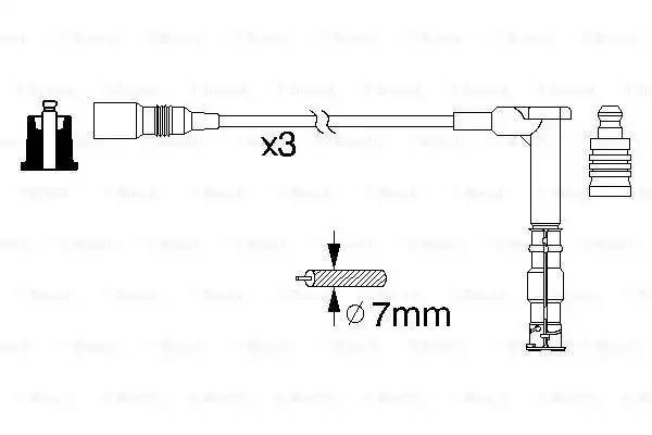 Провода высоковольтные системы зажигания (комплект) 0 986 356 316 BOSCH