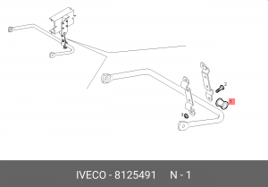 Подвеска, стабилизатор 8125491 IVECO