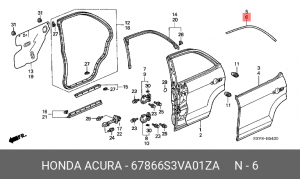 Деталь 67866S3VA01ZA HONDA