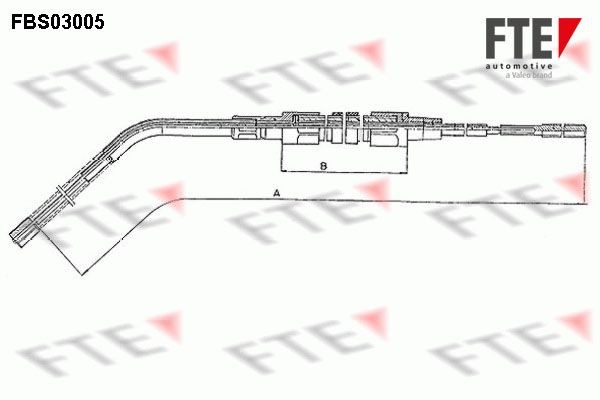 Трос, стояночная тормозная система FBS03005 FTE