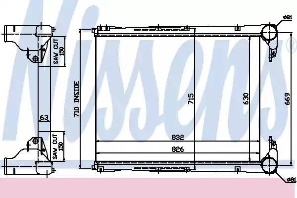 Интеркулер 96967 NISSENS