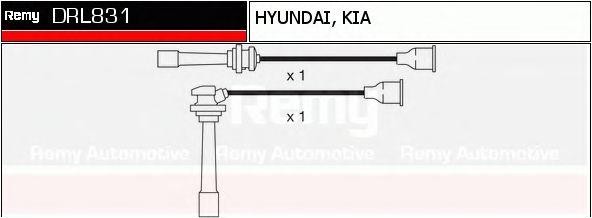 Ккомплект проводов зажигания DRL831 DELCO REMY