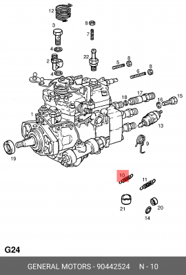 Пружина 90442524 GENERAL MOTORS