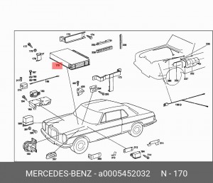 Блок управления, управление двигателем A 000 545 20 32 MERCEDES BENZ