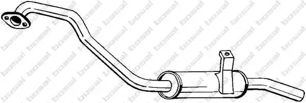 Глушитель выхлопных газов конечный 279417 BOSAL