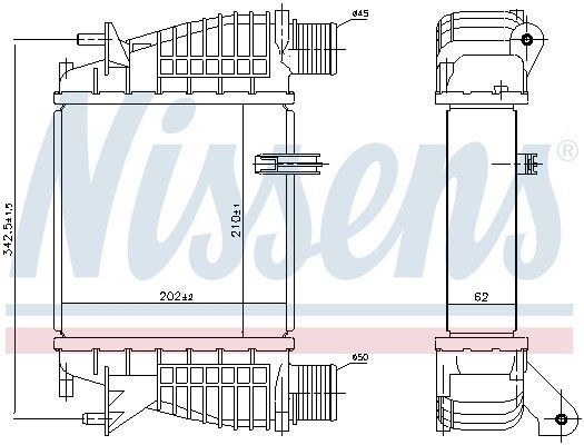Интеркулер 96645 NISSENS