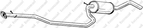 Средний глушитель выхлопных газов 286-955 BOSAL