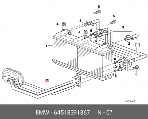 Трубка 64 51 8 391 367 BMW