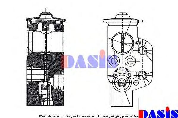 Расширительный клапан, кондиционер 840065N AKS DASIS