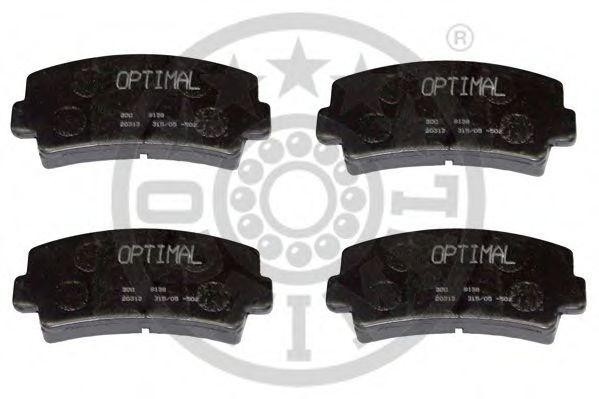 Комплект тормозных колодок, диско 9138 OPTIMAL