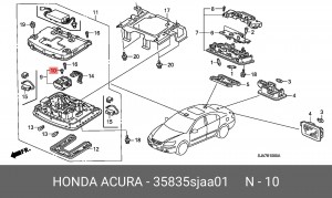 Лампа 35835SJAA01 HONDA