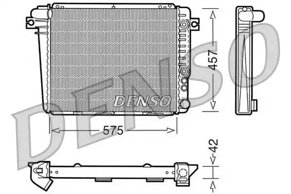 Радиатор, охлаждение двигател DRM05051 DENSO