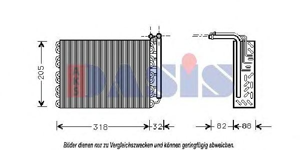 Испаритель, кондиционер 821840N AKS DASIS