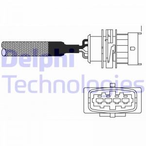 Лямбда-зонд ES1098212B1 DELPHI