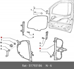 Деталь 51793186 ALFA FIAT LANCIA