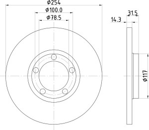 Тормозной диск MDC430 MINTEX
