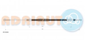 Трос ручного тормоза 050249 ADRIAUTO