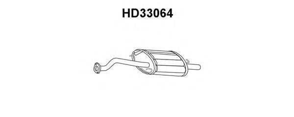 Глушитель выхлопных газов конечный HD33064 VENEPORTE