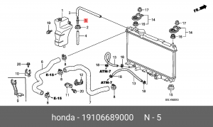 Деталь 19106689000 HONDA