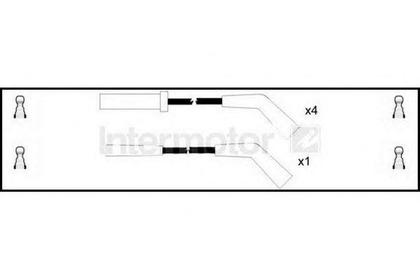 Ккомплект проводов зажигания 73930 STANDARD