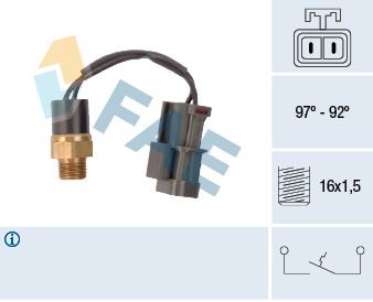 Термовыключатель, вентилятор радиатора 37750 FAE
