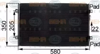 Конденсатор, кондиционер 8FC 351 300-411 HELLA