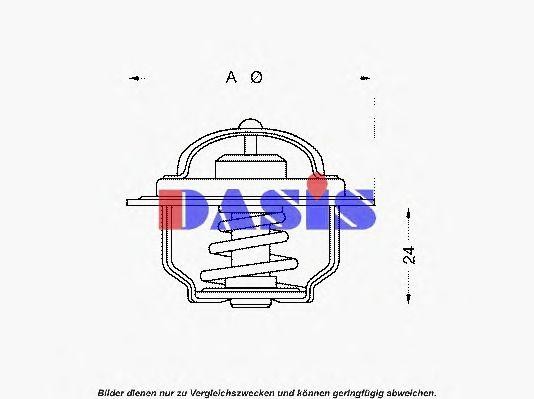 Термостат, охлаждающая жидкость 751083N AKS DASIS