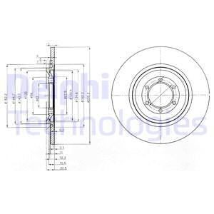 Тормозной диск BG2186 DELPHI