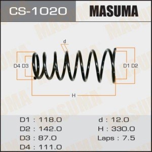 Пружина подвески CS-1020 MASUMA