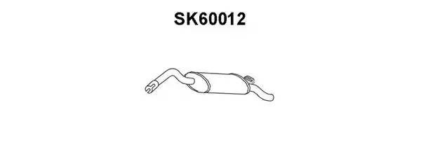 Глушитель выхлопных газов конечный SK60012 VENEPORTE