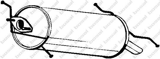Глушитель выхлопных газов конечный 171393 BOSAL