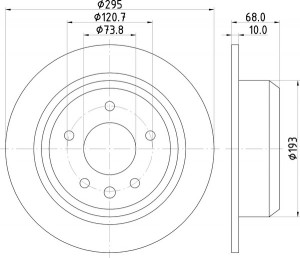 Тормозной диск MDC780 MINTEX