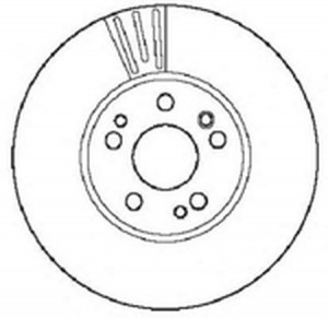 Тормозной диск 561573B BENDIX JURID